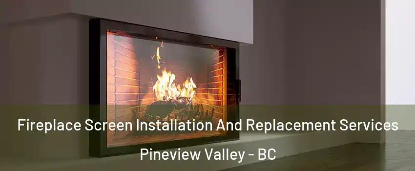 Fireplace Screen Installation And Replacement Services Pineview Valley - BC