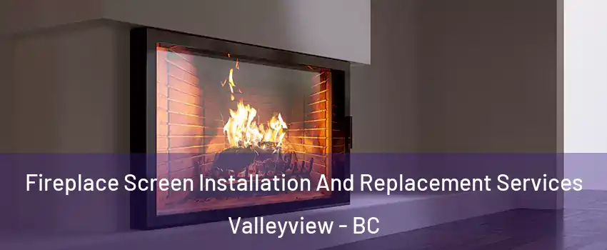Fireplace Screen Installation And Replacement Services Valleyview - BC
