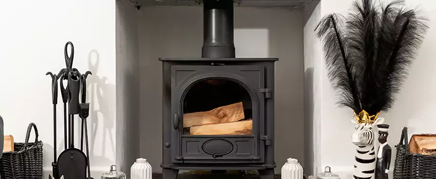 Thelin Hearth Products Providence Pellet Insert Fireplace Installation in Dallas, BC