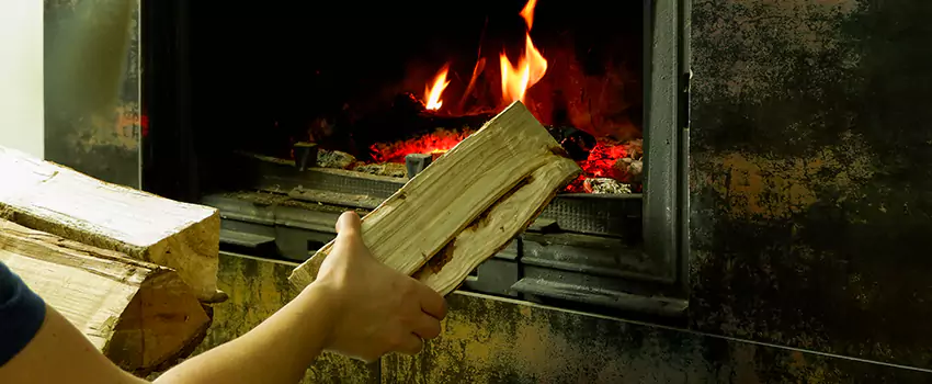 Wood Stove Heat Resistant Wall Repair in Kamloops, British Columbia