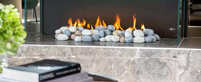Double-Height Fireplace Design Refurbishment in Kamloops, British Columbia