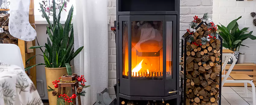 Thelin Hearth Products Direct Vent Gas Stove Fireplace Inspection in Dallas, BC
